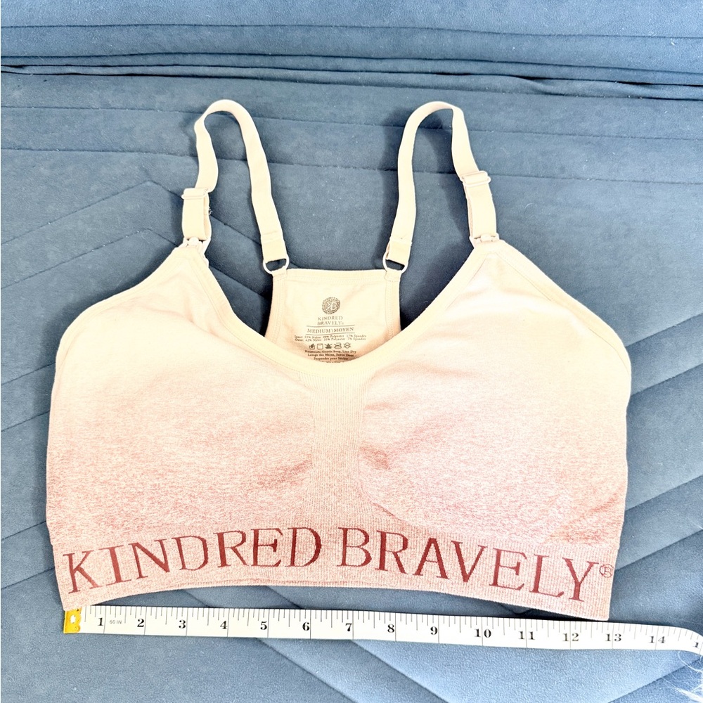 Kindred Bravely Pink Seamless Nursing Sports Bra Medium - Picture 5 of 8